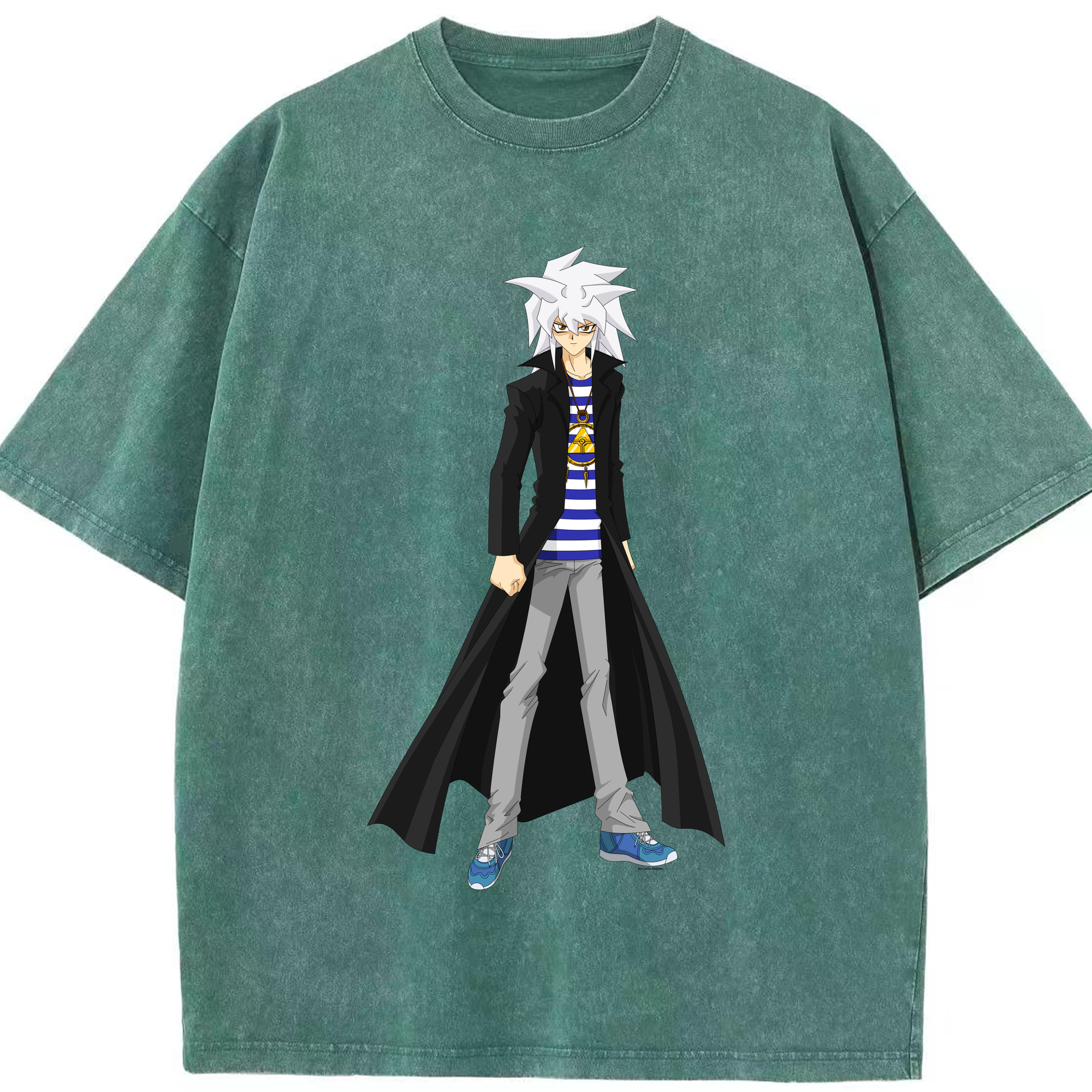 （画像用） 遊☆戯☆王 Yu-Gi-Oh! 綿100% ヴィンテージ風 半袖Tシャツ（フロントプリント）